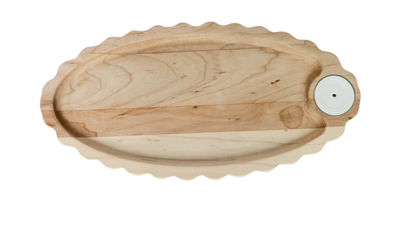 Nora Fleming Scalloped Anniversary Tray