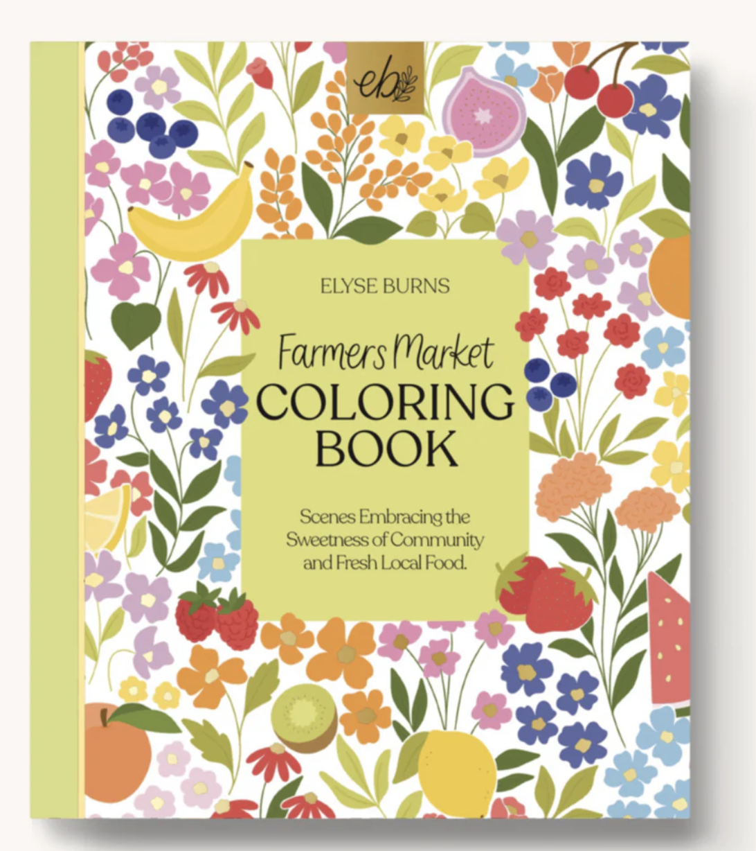 Elyse Breanne Design Farmers Market Coloring Book