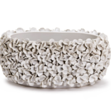 Tozai 12" White Hydrangea Planter