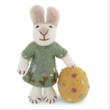 Gry & Sif White Bunny w/Green Dress & Big Egg