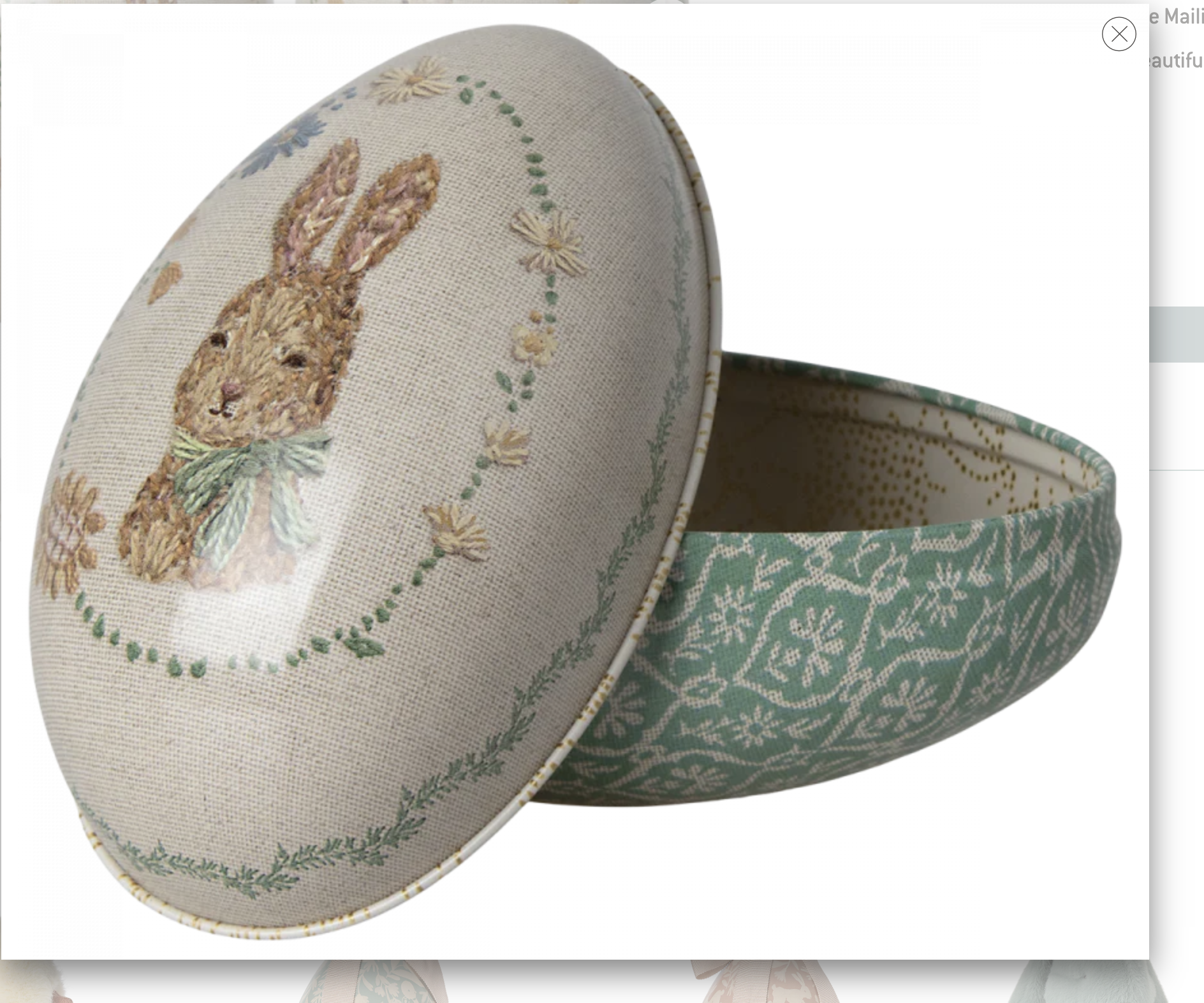 Maileg Metal Easter Egg Set