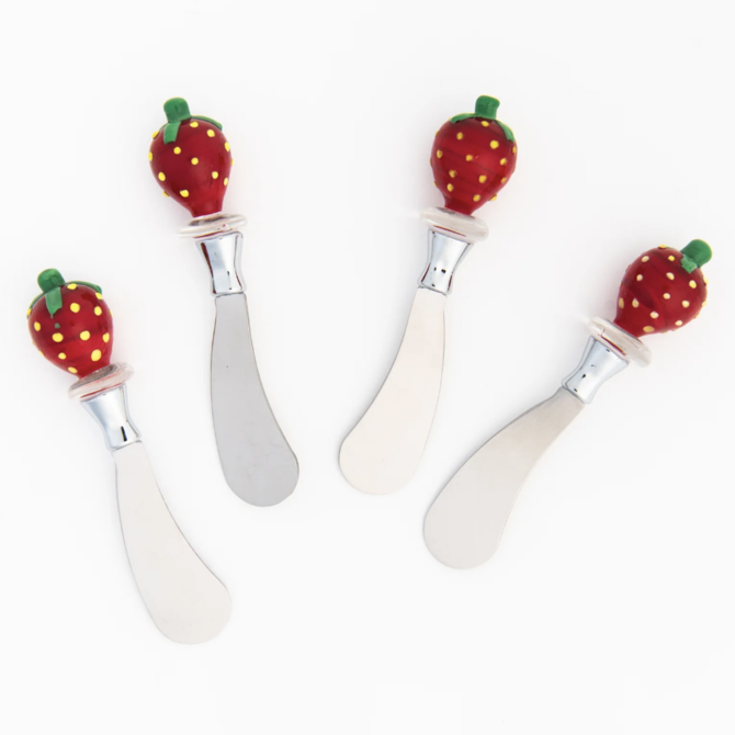 Creative CoOp Stainless Steel Canape Knife w/ Strawberry Handle
