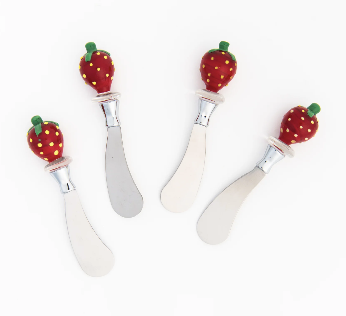 Creative CoOp Stainless Steel Canape Knife w/ Strawberry Handle
