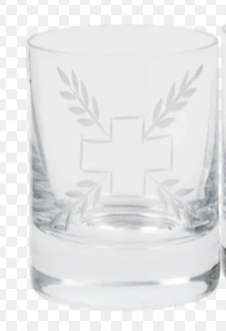 Jan Barboglio IMPERIO VASO W/ CROSS & LAUREL ETCHED