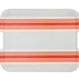 My Mind's Eye Hampton's Striped Chambray & Red Bamboo Tray
