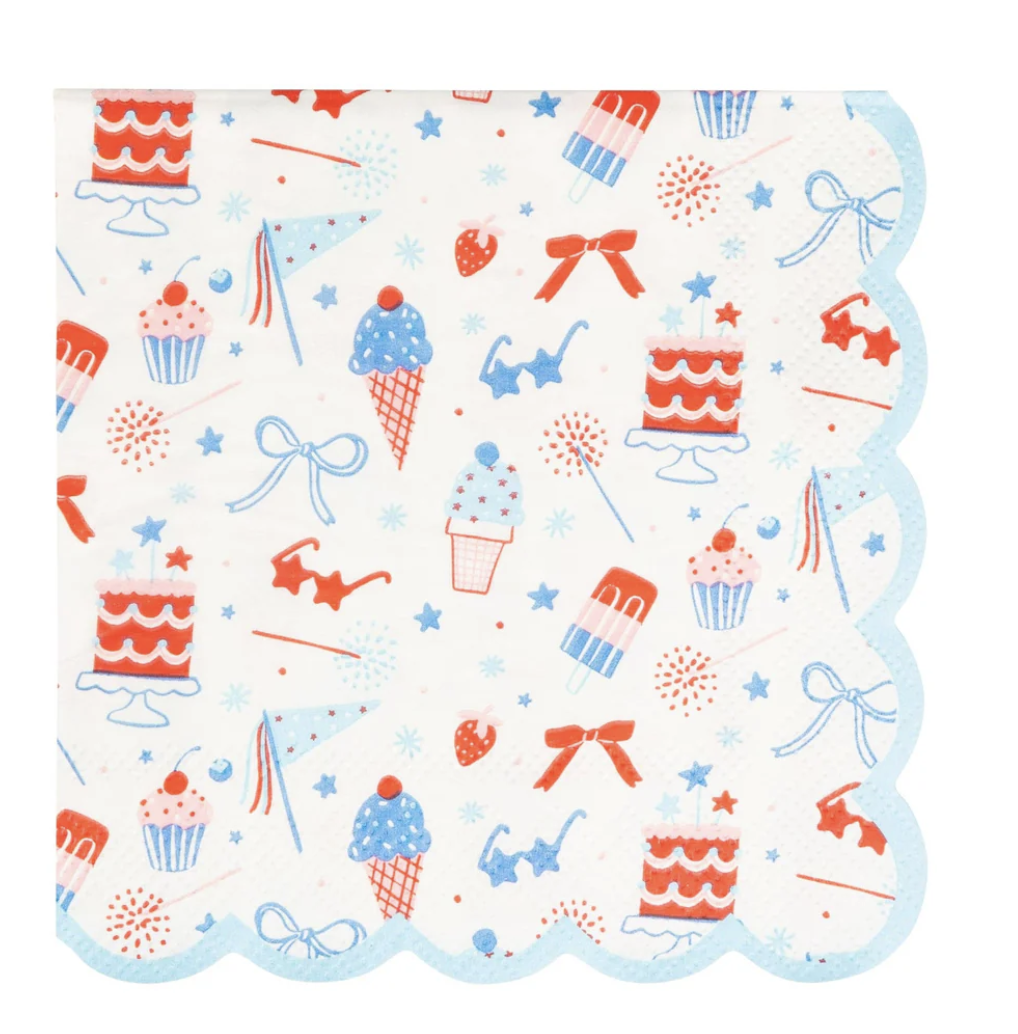 My Mind's Eye Summertime Pattern Cocktail Napkin