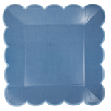 My Mind's Eye Hamptons Blue Large Scallop Paper Plate