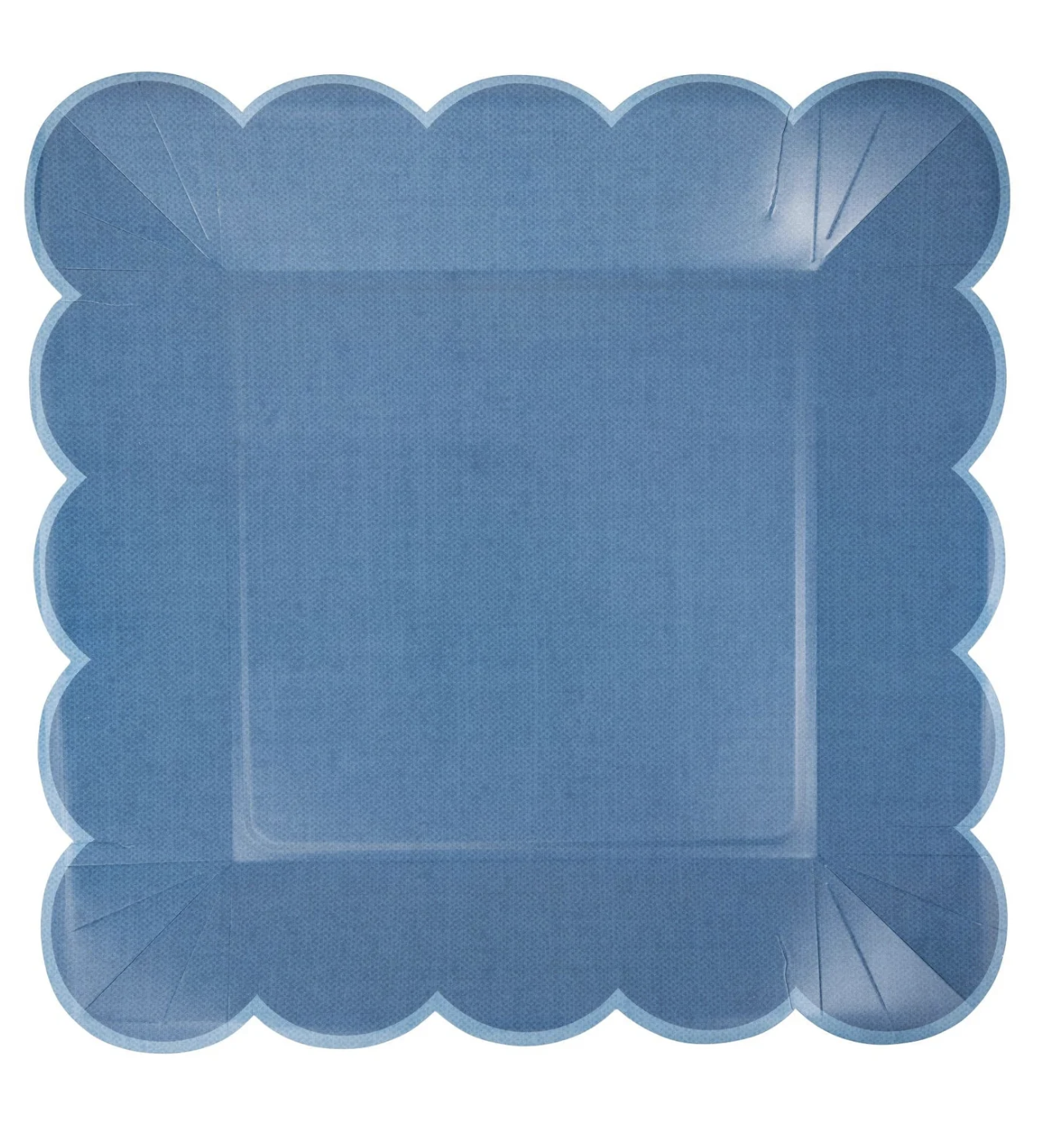 My Mind's Eye Hamptons Blue Large Scallop Paper Plate