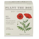 KOBO Red Poppy Plant the Box Candle