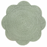 Caspari Rattan Placemats-Green