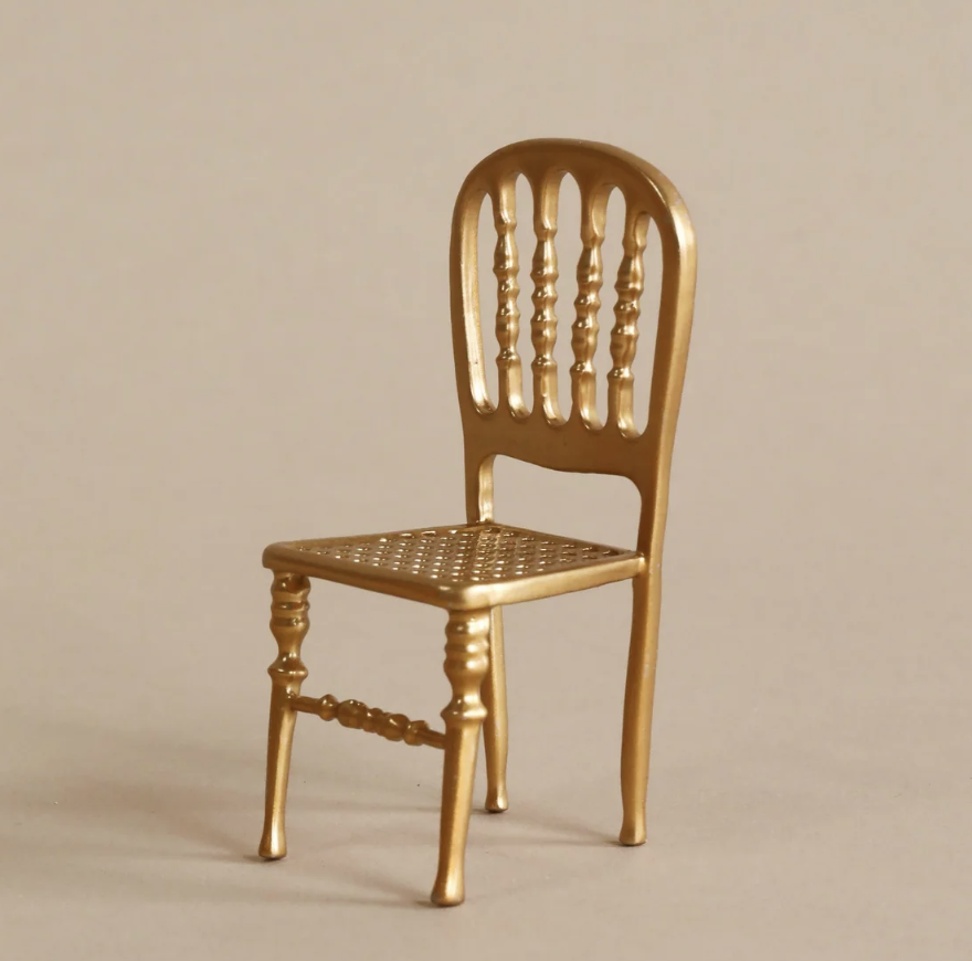 Maileg Chair, Mouse -- Gold