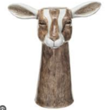 Creative CoOp Stoneware Goat Vase