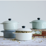 Creative Candles, LLC Stoneware Mini Baker w/Lid-Assorted Colors