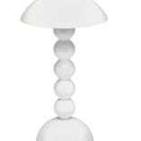 Addison Ross White Lacquer Rechargeable Bobbin LED Lamp