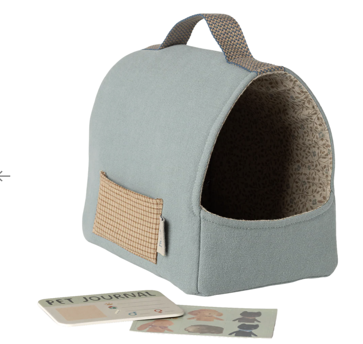 Maileg Pet Carrier - Dusty Blue