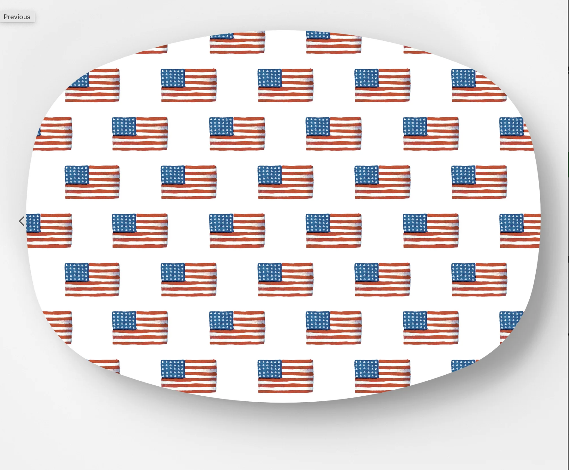 WH Hostess American Flag Serving Platter
