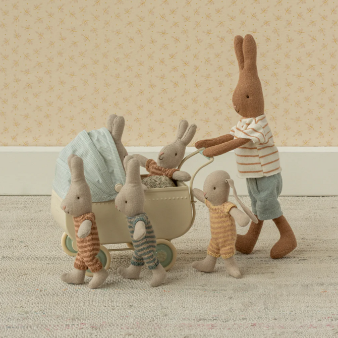 Maileg Micro Pram - Blue