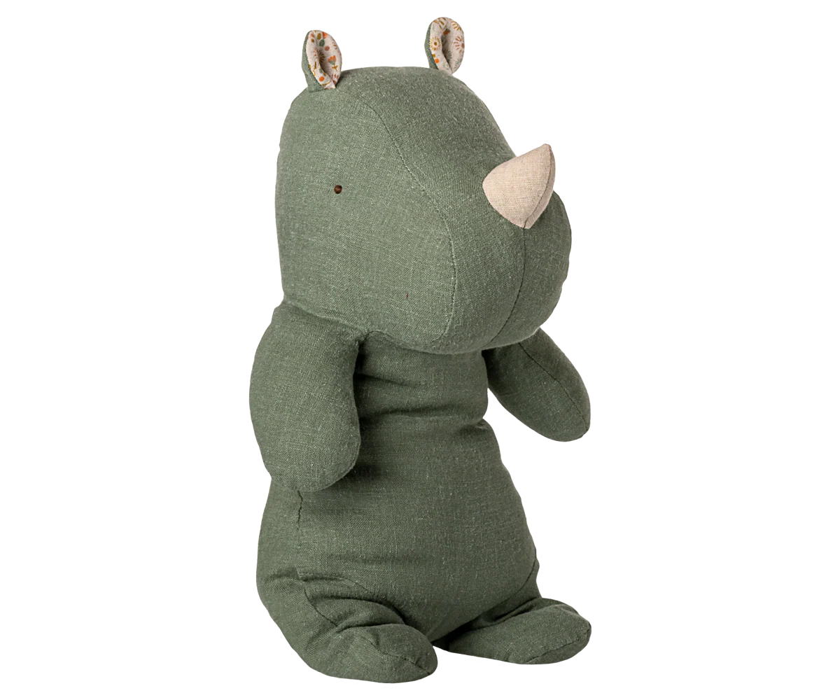 Maileg Safari Friends- Medium Rhino Sage