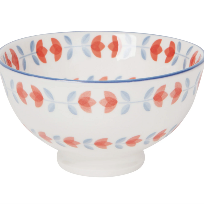 Now Designs by Danica Red Tulip Stamped Bowl 4 inch