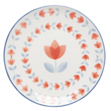 Now Designs by Danica Red Tulip Stamped Appetizer Plate 6"