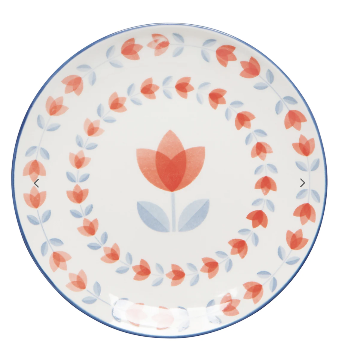 Now Designs by Danica Red Tulip Stamped Appetizer Plate 6"