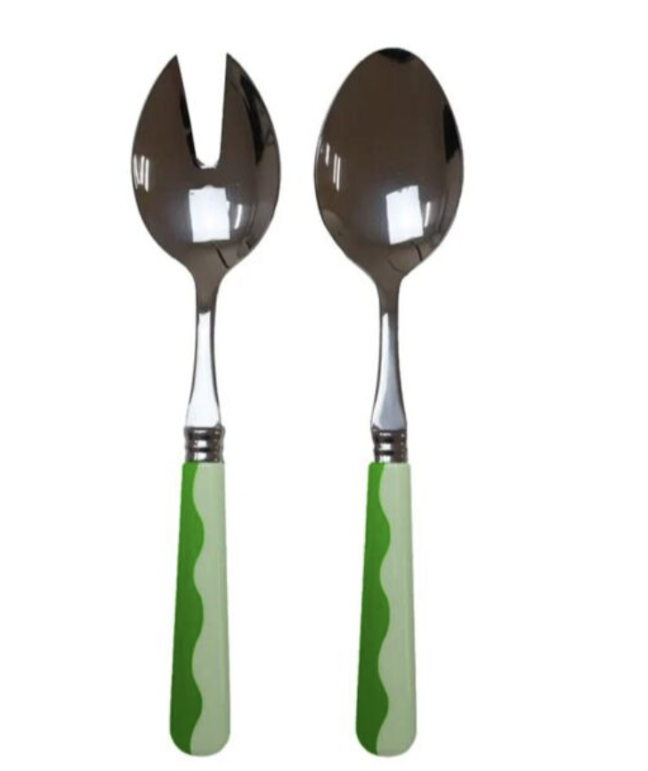 Addison Ross Wave Server - 2 Piece - Leaf and Apple