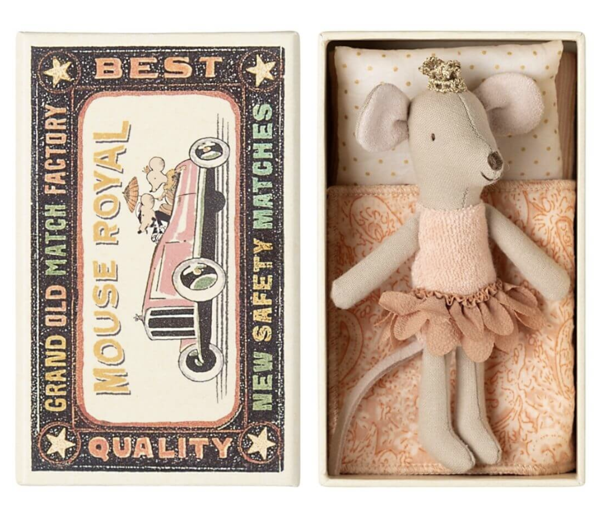Maileg Princess mouse little sister in match box