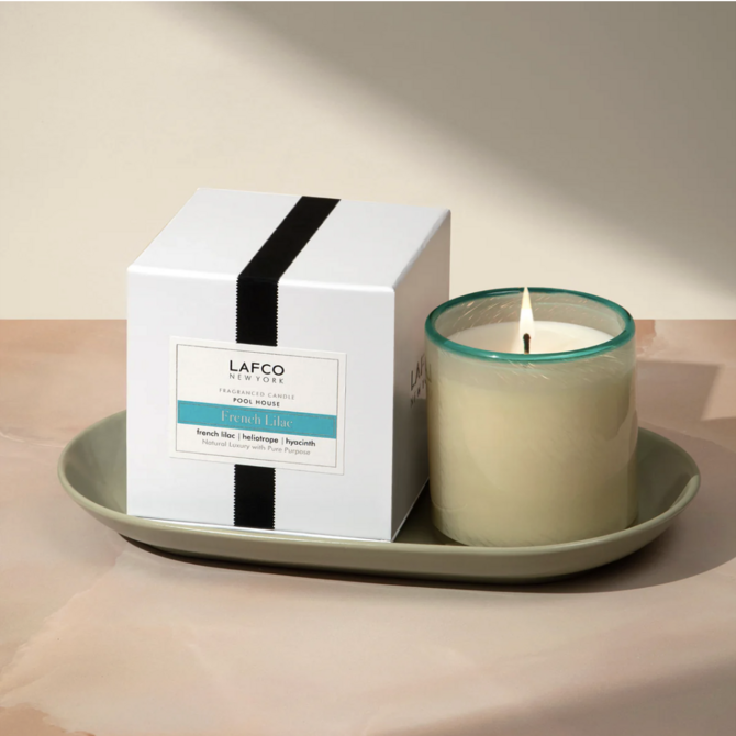 LAFCO French Lilac Classic Candle - Pool House - 6.5 oz.
