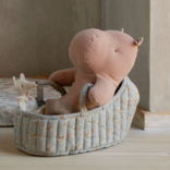 Maileg Carry Cot - Large _ Blue