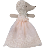 Maileg Baby Mouse in Gown - Powder