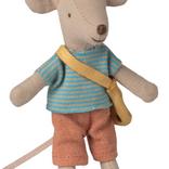 Maileg Little brother mouse with bag