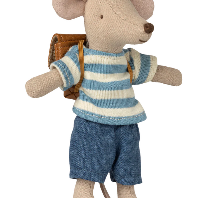 Maileg Tricycle mouse, Big brother - Brown