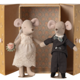 Maileg Wedding mice couple in box, Mum and dad