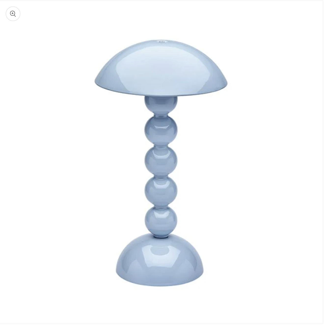 Addison Ross Pale Denim Lacquer Rechargeable Bobbin LED Lamp - 12"/30cm