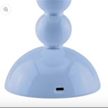 Addison Ross Pale Denim Lacquer Rechargeable Bobbin LED Lamp - 12"/30cm