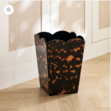 Addison Ross Scalloped Lacquer Bin – Tortoiseshell