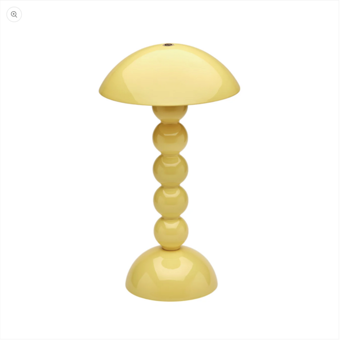 Addison Ross Buttermilk Lacquer Rechargeable Bobbin LED Lamp - 12"/30cm
