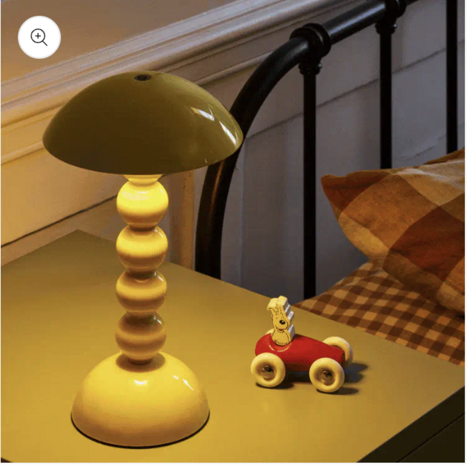 Addison Ross Buttermilk Lacquer Rechargeable Bobbin LED Lamp - 12"/30cm