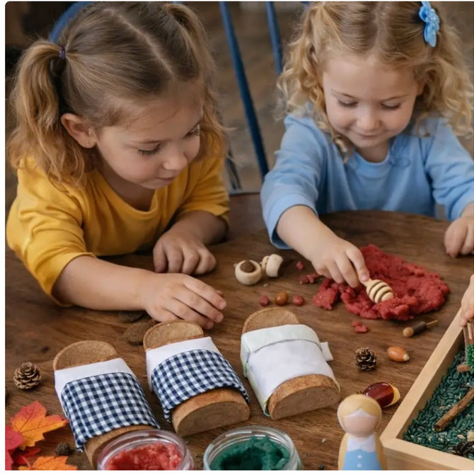 Faire Goldilocks and the Three Bears Sensory Box