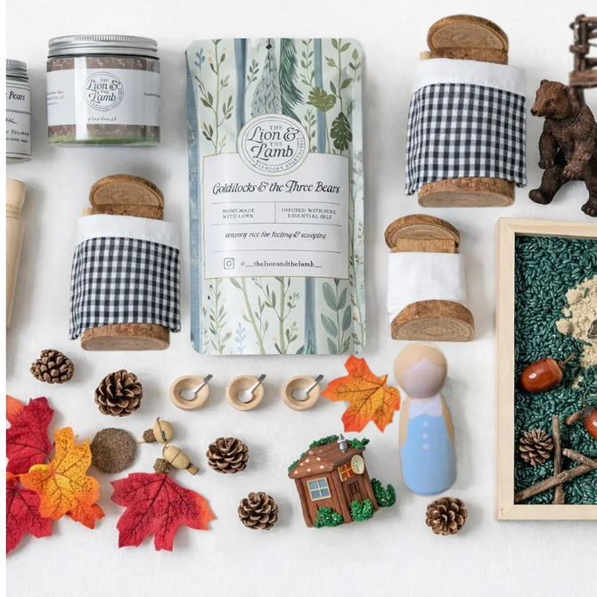 Faire Goldilocks and the Three Bears Sensory Box