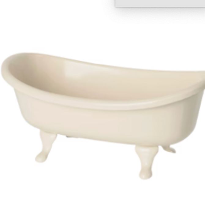 Maileg Miniature Bathtub Ivory