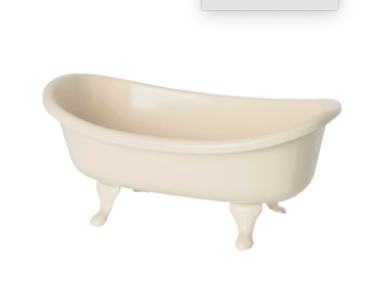 Maileg Miniature Bathtub Ivory
