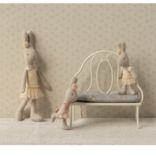 Maileg Vintage Bench, Mini off white