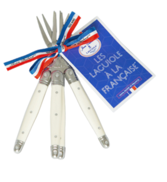 The French Farm 4 Cocktail Fork Ivory