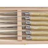 The French Farm 6 Knives Set Light Horn