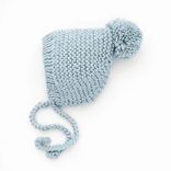 Huggalugs Garter Stitch Bonnet Surf Blue /M (6-24M)