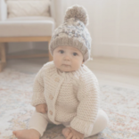 Huggalugs Beanie Hat Fairisle Pebble Kids/ Small (0-6 M)