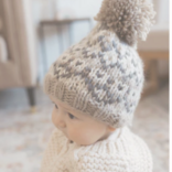 Huggalugs Beanie Hat Fairisle Pebble Kids Medium (6-24 M)