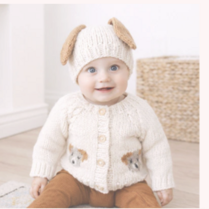 Huggalugs Beanie Hat Puppy Dog