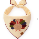 The Foggy Dog Turkey Applique Dog Bandana Large